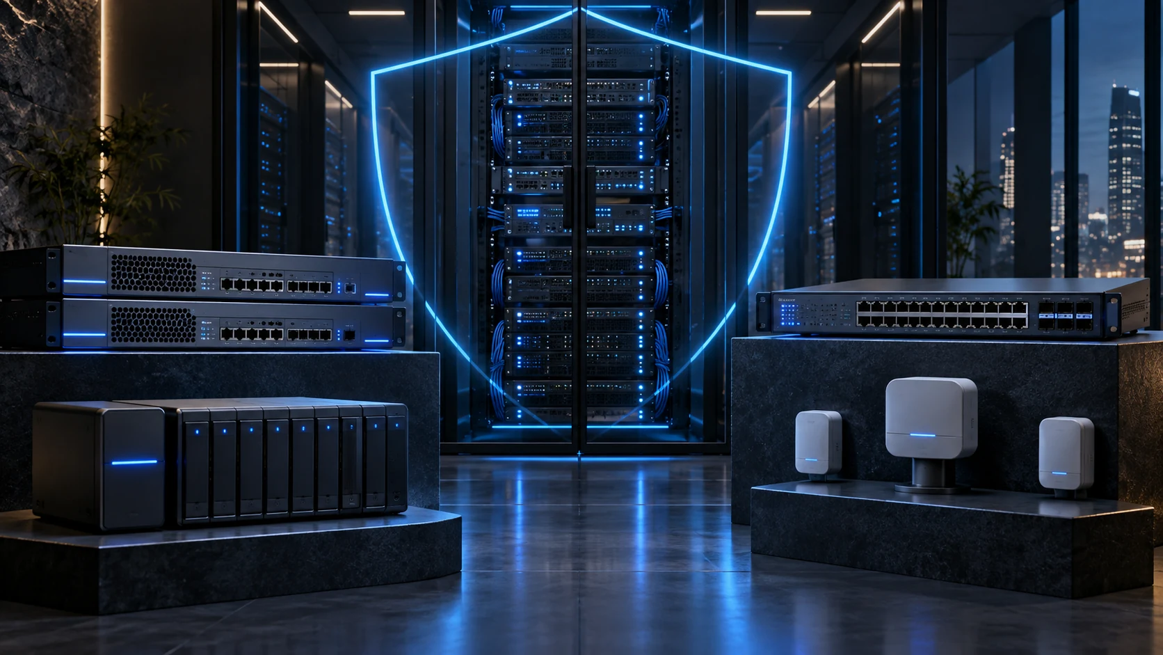 Cybersecurity, firewall and backup infrastructure